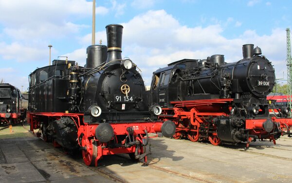 Dampflokomotiven im Eisenbahnmuseum Schwerin  Klaus Dieter Voß