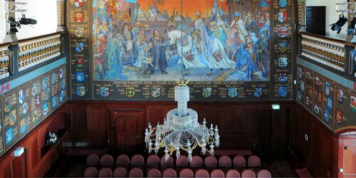 Wappensaal im Museum Schloss Lübben, Foto: Philip Kardel, Lizenz: Museum Schloss Lübben