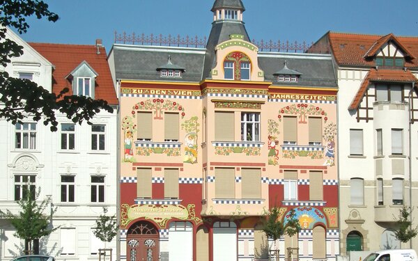 Das Haus der vier Jahreszeiten in Wittenberge, Foto: terra press Berlin