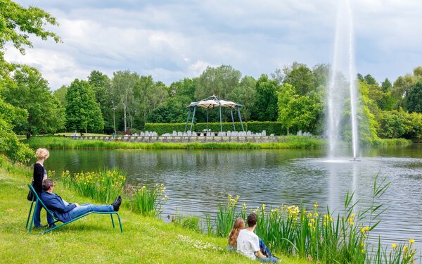 Entspannung im Cottbuser Spreeauenpark, Foto: Andreas Franke, Lizenz: CMT Cottbus