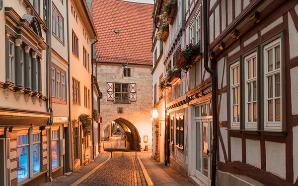 Ratsstraße in Mühlhausen, Foto: Wirtschaftsbetriebe Mühlhausen/Tino Sieland