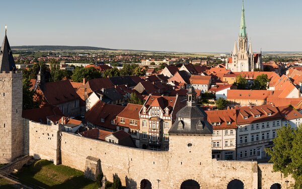 Mühlhausen mit Stadtmauer, Foto: Wirtschaftsbetriebe Mühlhausen