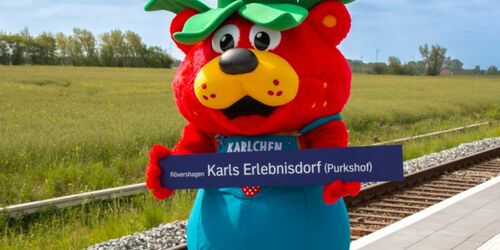 Haltepunkt Karls Erlebnisdorf, Foto: Karls Markt OHG