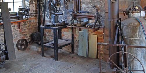 Schmiede im Heimatmuseum Mittenwalde, Foto: Tina Israel, Lizenz: Stadt Mittenwalde