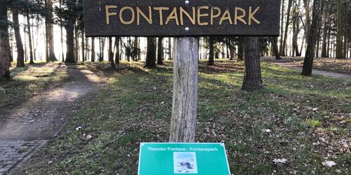 Fontanepark Bad Saarow mit Literaturpfad, Foto: Laura Beister