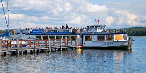 Schifffahrt auf dem Scharmützelsee, Anlegestelle Wendisch Rietz, Foto: Danny Morgenstern