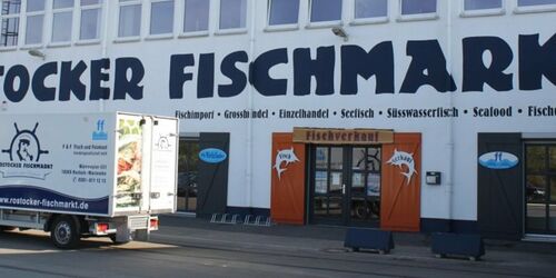 12423 Rostocker Fischmarkt Fischmarktmit Lieferwagen F&F Fisch und Feinkost F&F Fisch und Feinkost GmbH